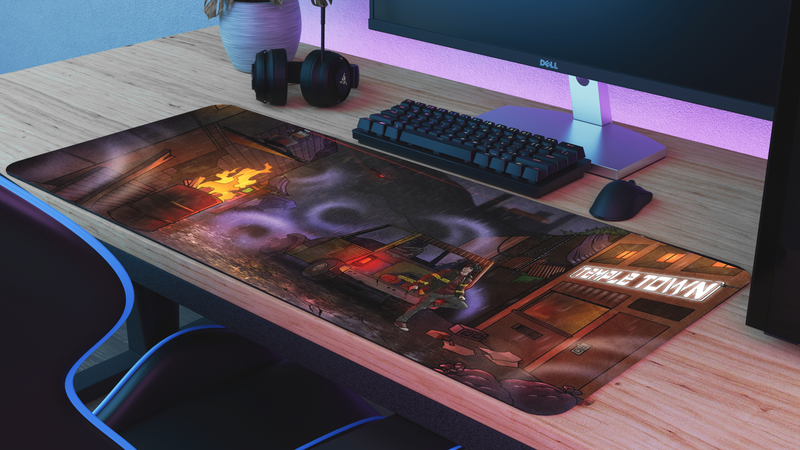 "Temple Town 2" — TempleTaps Deskmat