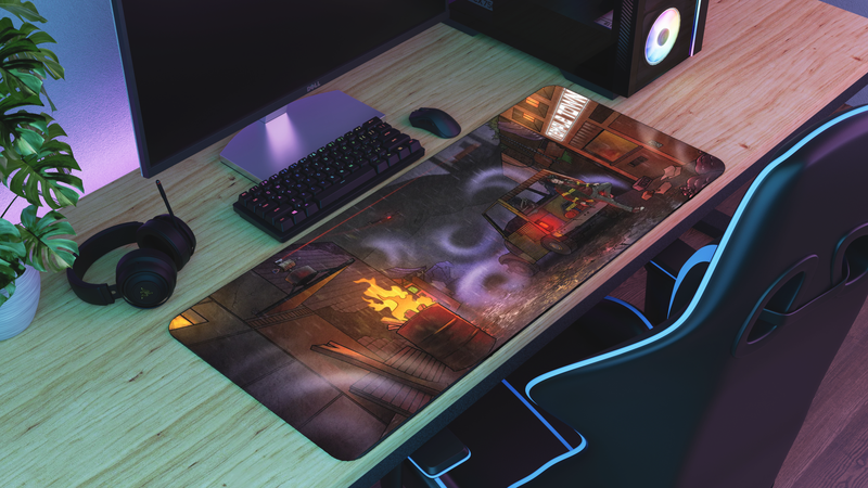"Temple Town 2" — TempleTaps Deskmat