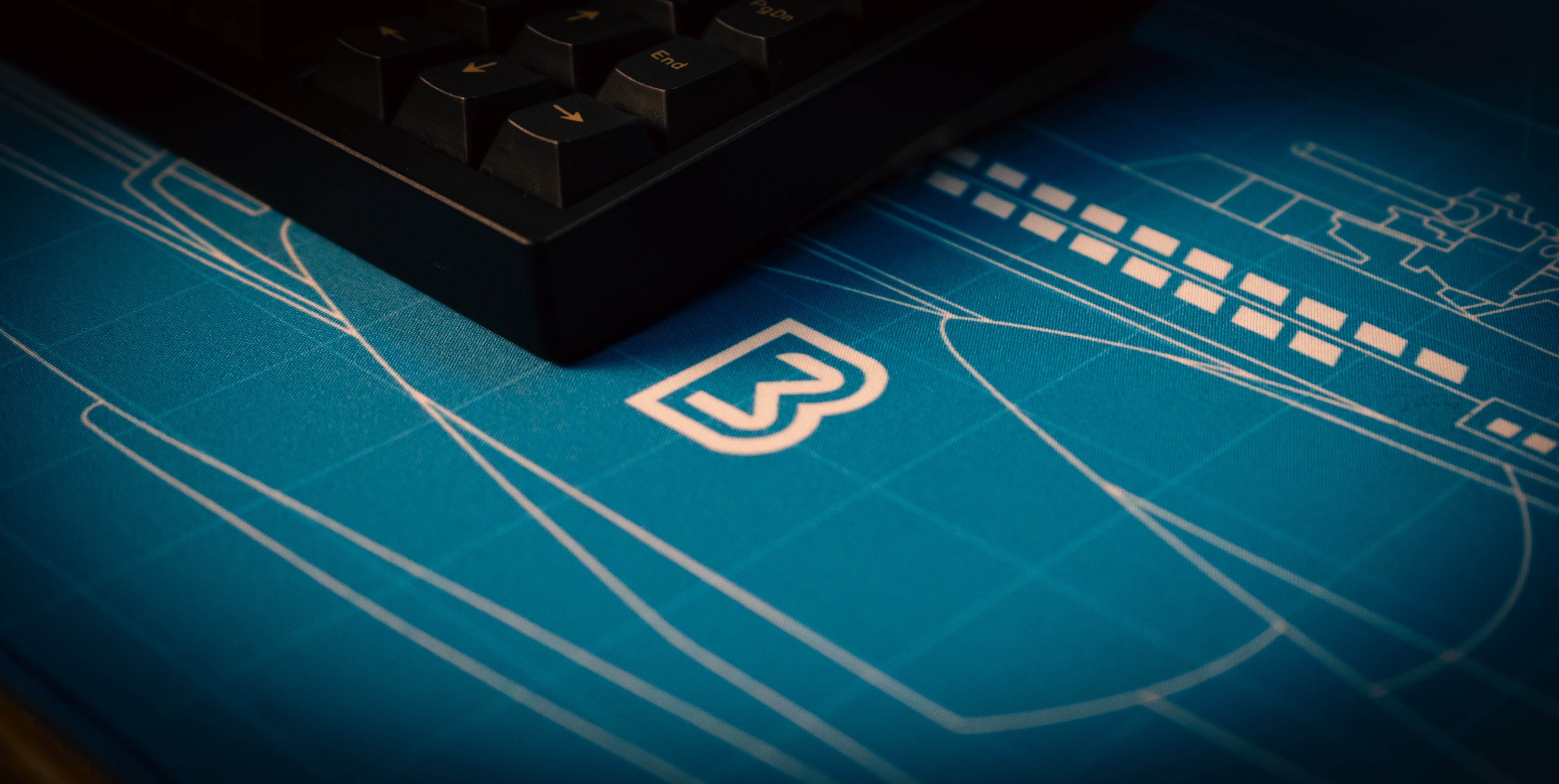Bitt3rSteel "Sealion" Blue Content Creator Collaboration Gaming Deskmat