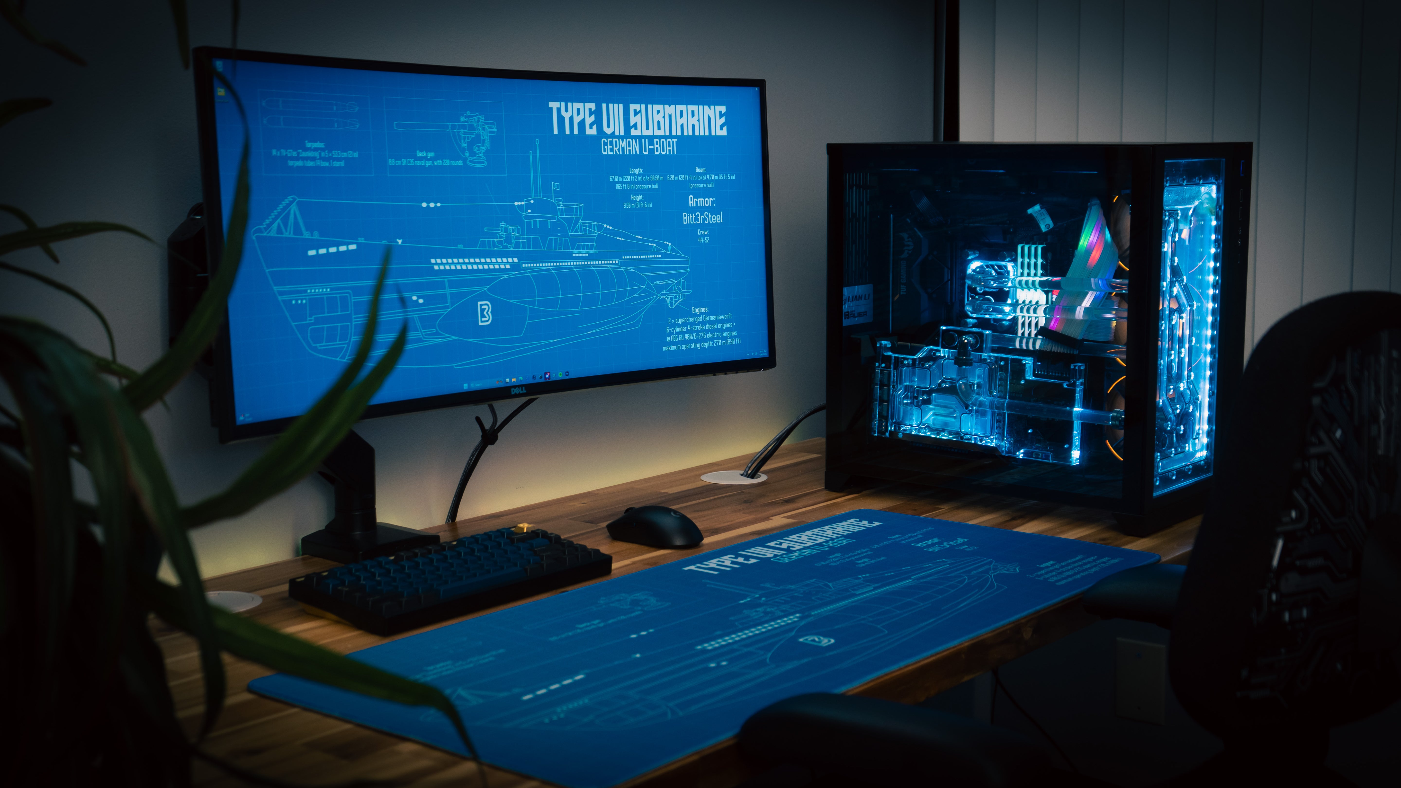 Bitt3rSteel "Sealion" Blue Content Creator Collaboration Gaming Deskmat