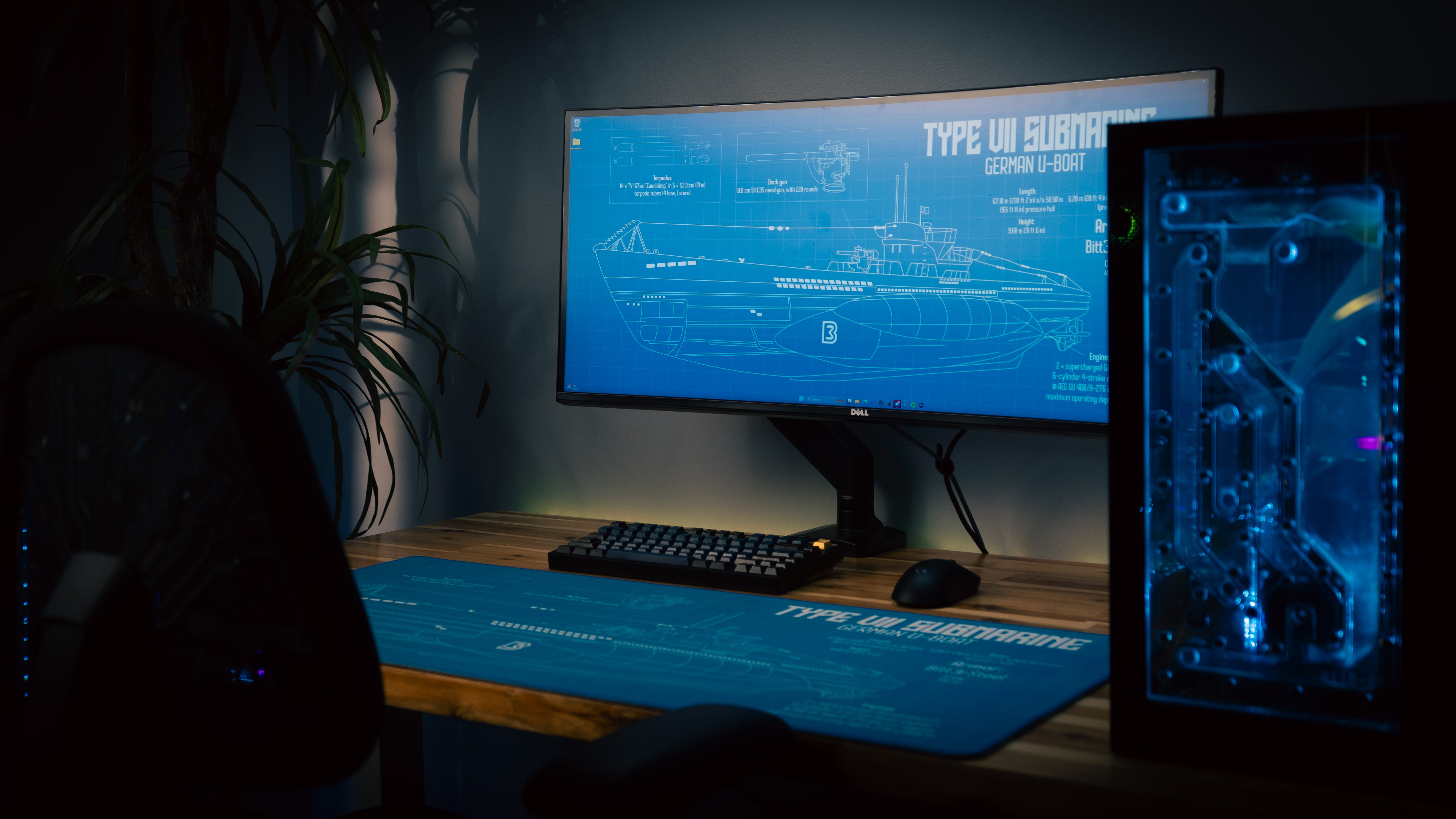 Bitt3rSteel "Sealion" Blue Content Creator Collaboration Gaming Deskmat