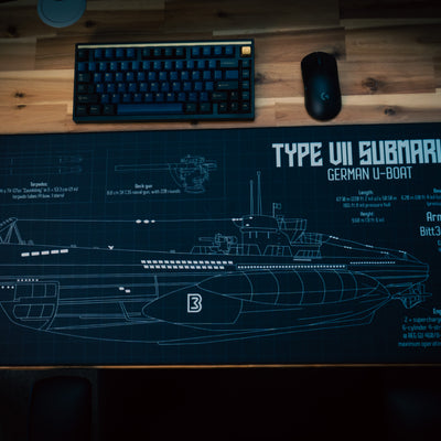 Bitt3rSteel "Sealion" Black Content Creator Collaboration Gaming Deskmat