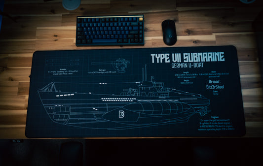 "Sealion" Bitt3rSteel XL gaming deskmat — Epic Desk