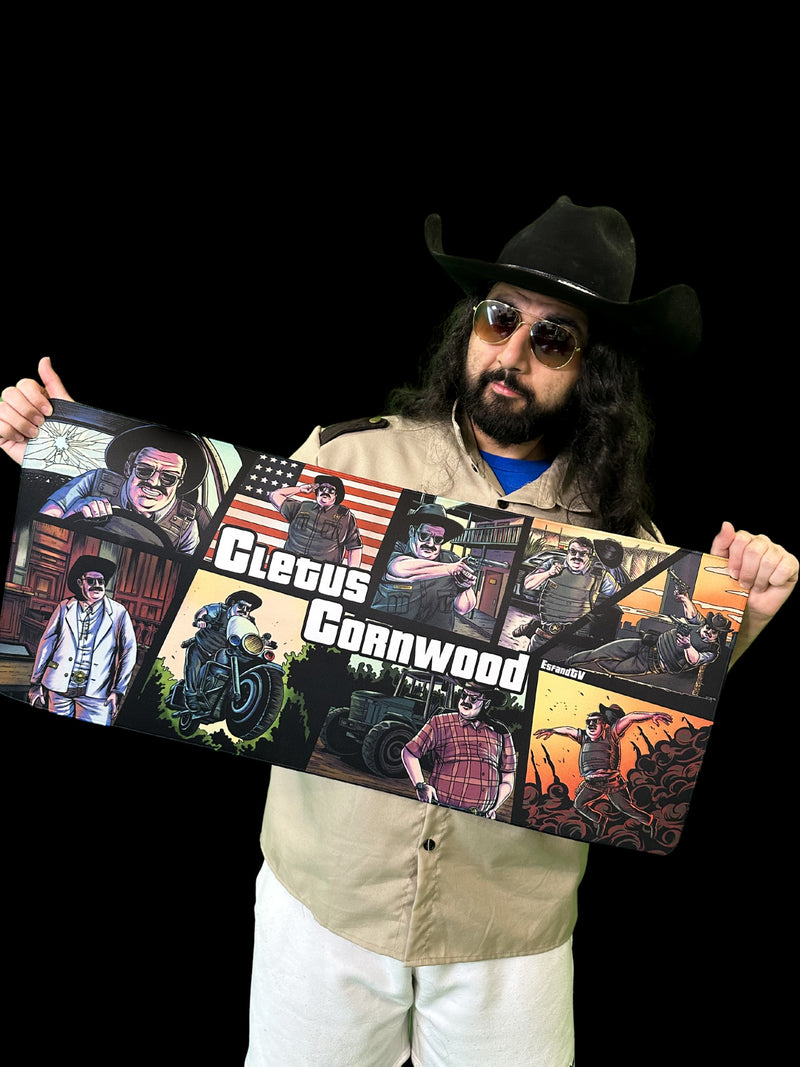 "Cletus Cornwood" — EsfandTV Deskmat
