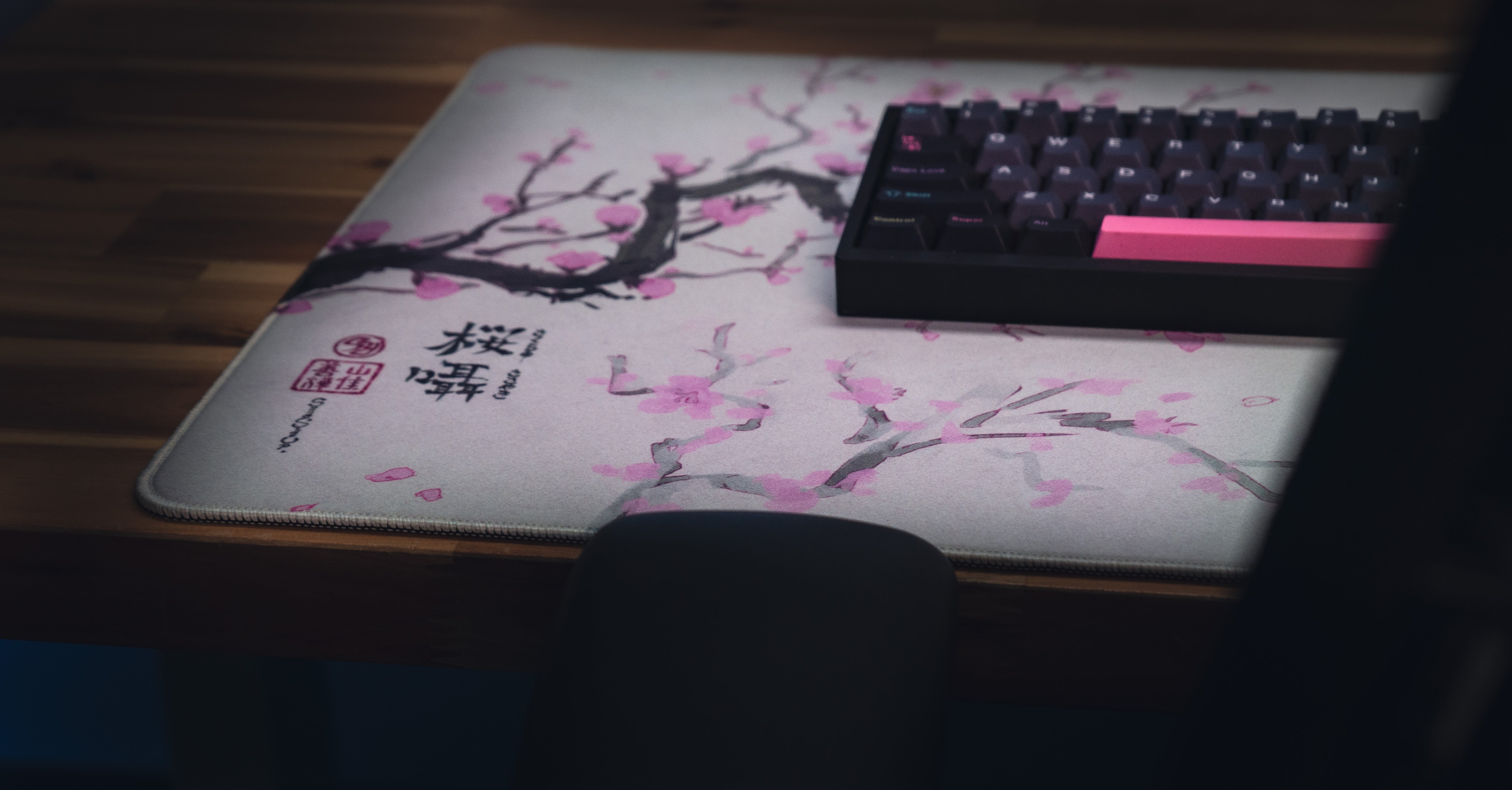 "Whispers of Sakura" Cherry Blossom Desk Mat - Limited Edition