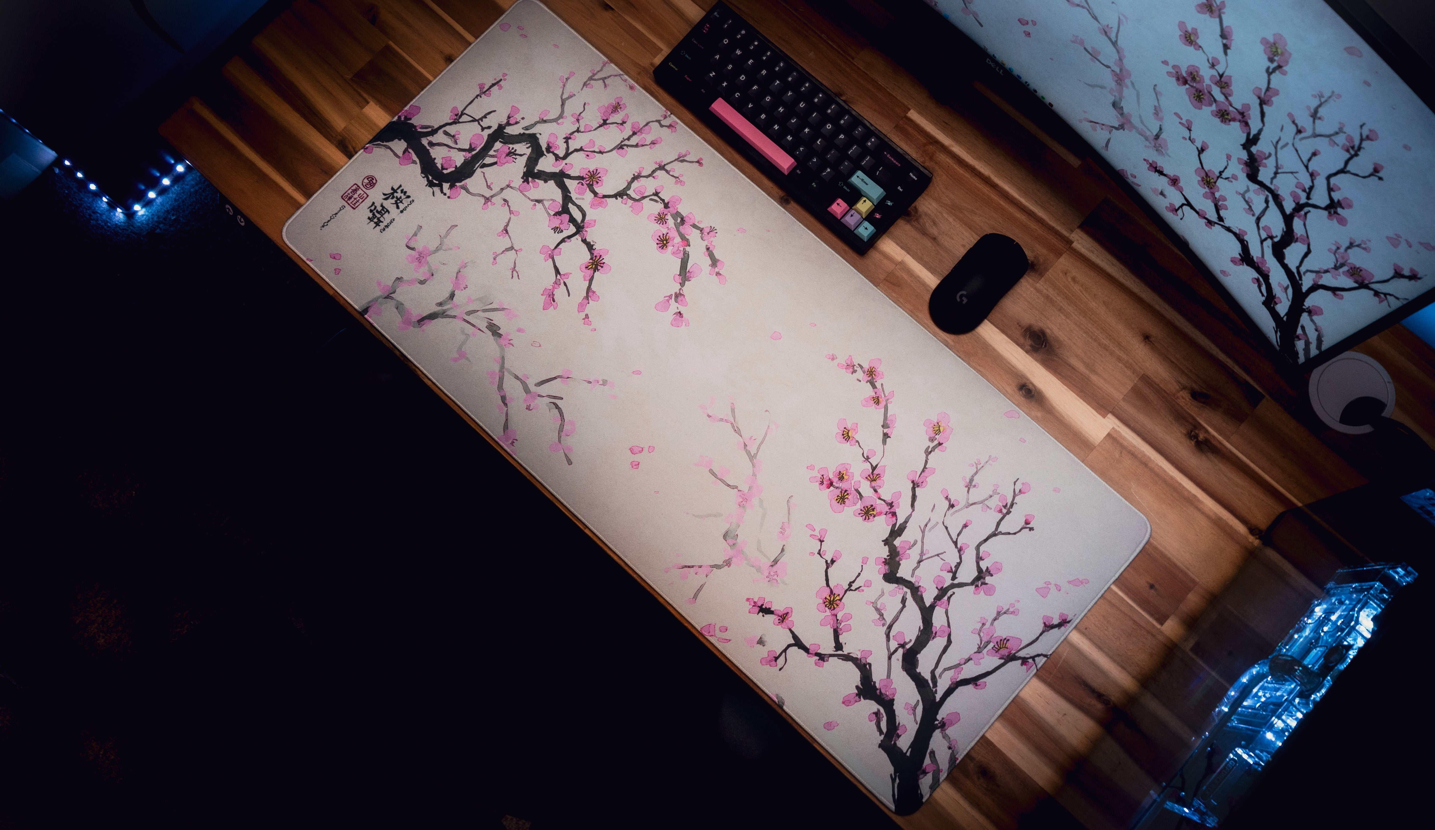 "Whispers of Sakura" Cherry Blossom Desk Mat - Limited Edition