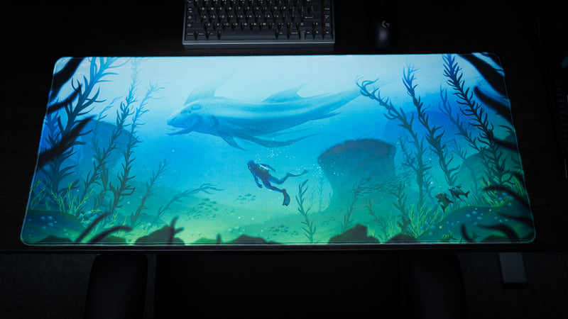 Alidove's Lurking Leviathan XXL gaming deskmat by Epic Desk