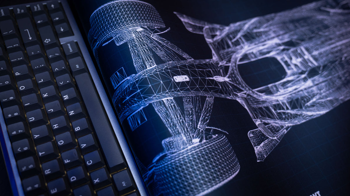 "Blueprint V1" — BWT Alpine F1 Deskmat