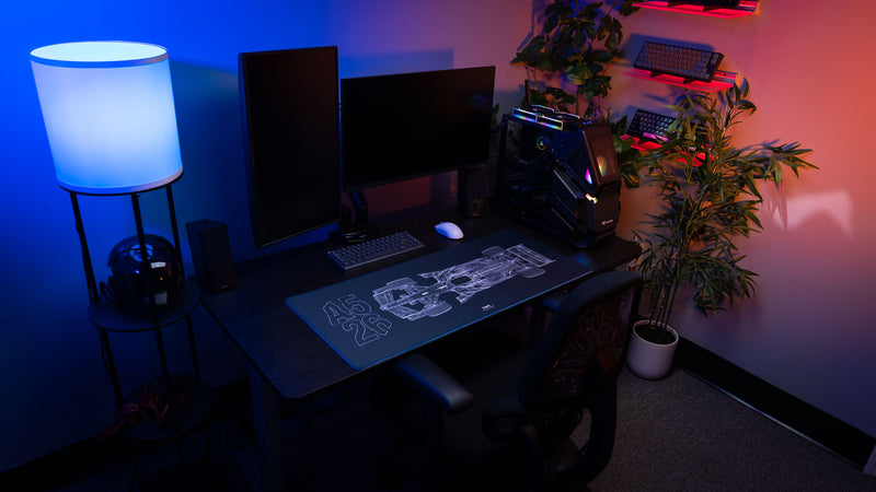 "Blueprint V1" — BWT Alpine F1 Deskmat