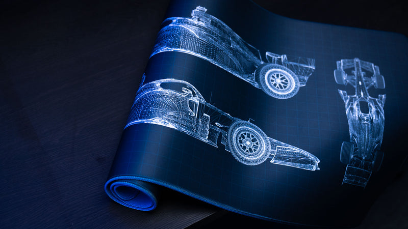 "Blueprint V2" — BWT Alpine F1 Deskmat