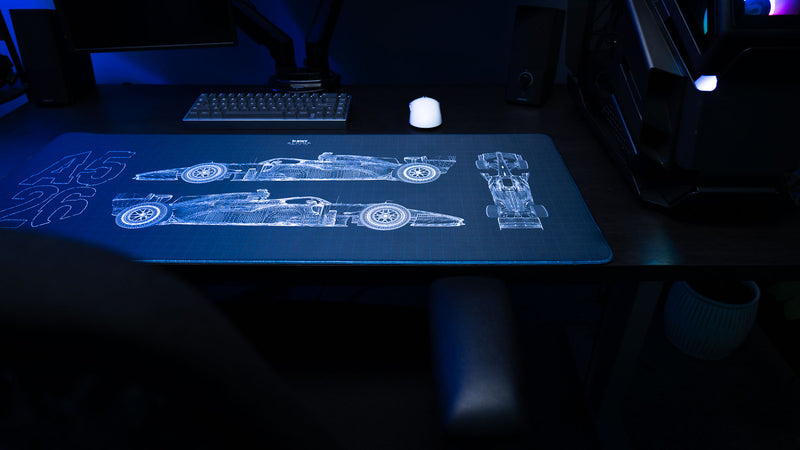 "Blueprint V2" — BWT Alpine F1 Deskmat