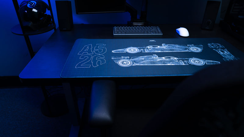 "Blueprint V2" — BWT Alpine F1 Deskmat