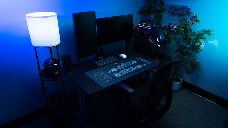 "Blueprint V2" — BWT Alpine F1 Deskmat