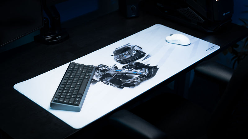 "A526 & A110 GT4" — Alpine Sim Racing Deskmat