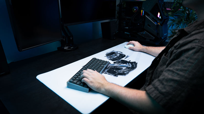 "A526 & A110 GT4" — Alpine Sim Racing Deskmat