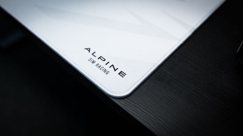 "A526 & A110 GT4" — Alpine Sim Racing Deskmat