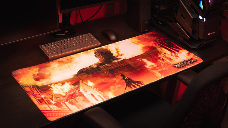 "The Colossals Arrival" — Attack on Titan Deskmat
