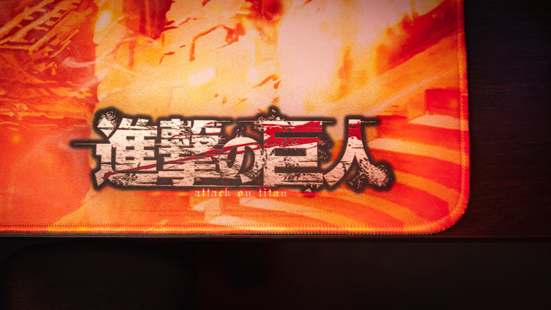 "The Colossals Arrival" — Attack on Titan Deskmat