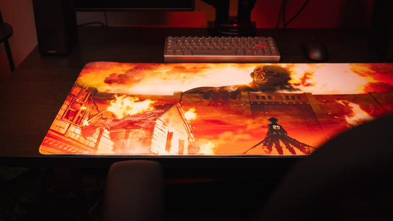 "The Colossals Arrival" — Attack on Titan Deskmat