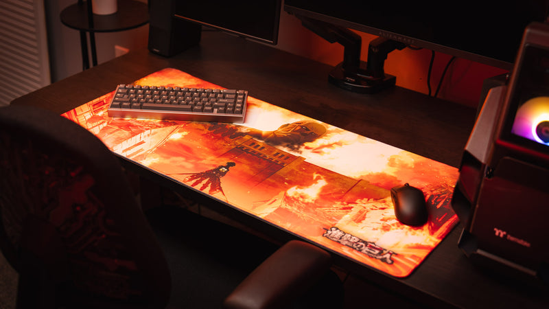 "The Colossals Arrival" — Attack on Titan Deskmat