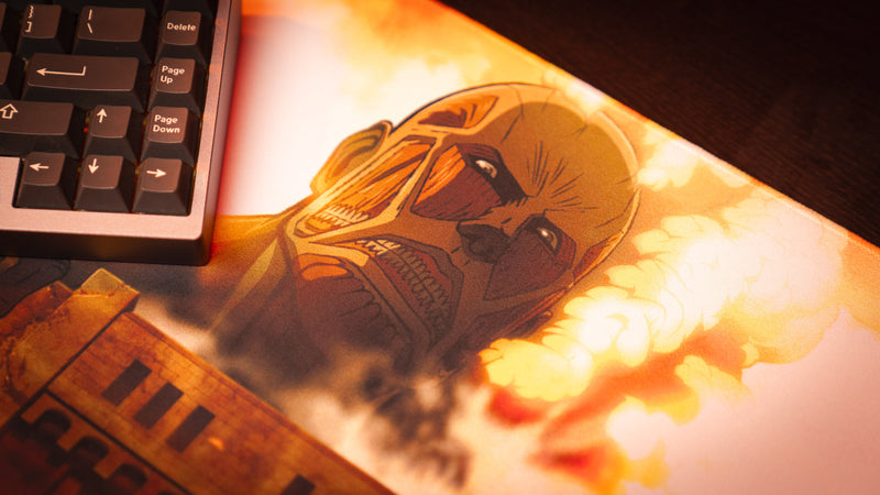 "The Colossals Arrival" — Attack on Titan Deskmat