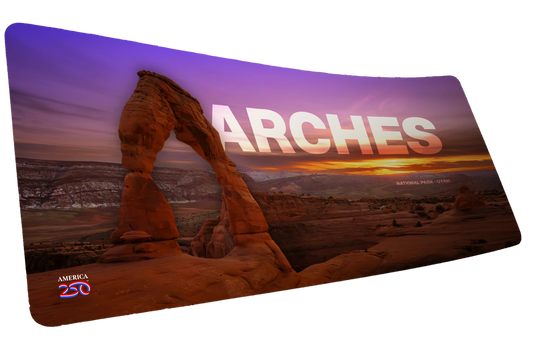 "Arches National Park" America 250 XL gaming deskmat — Epic Desk
