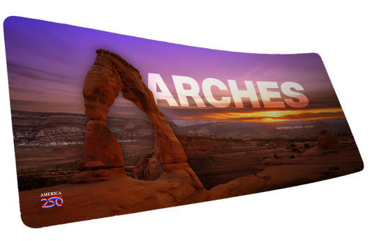 "Arches National Park" America 250 XL gaming deskmat — Epic Desk