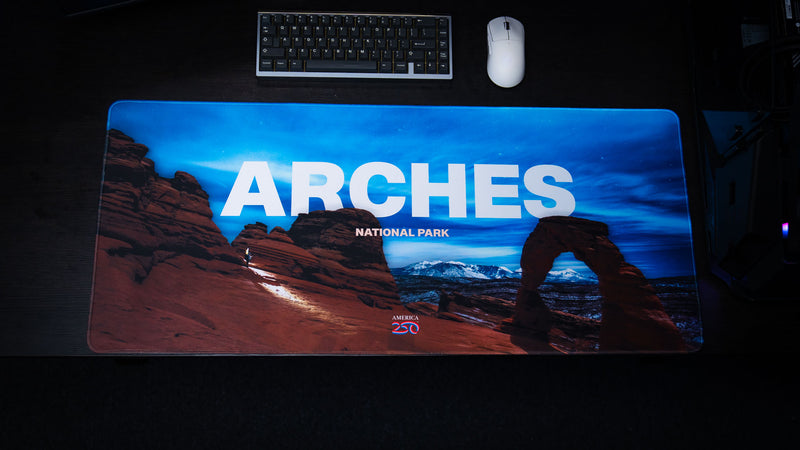 "Arches Night" — America 250 Deskmat
