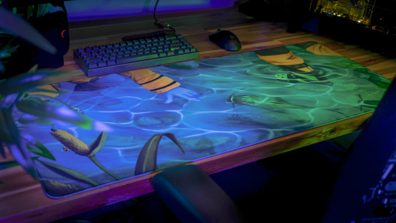 "Down by the RIver" — Rust Deskmat