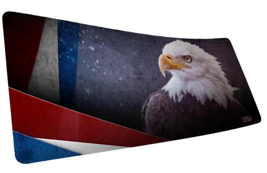 "Bald Eagle Version 1" America 250 XL gaming deskmat — Epic Desk