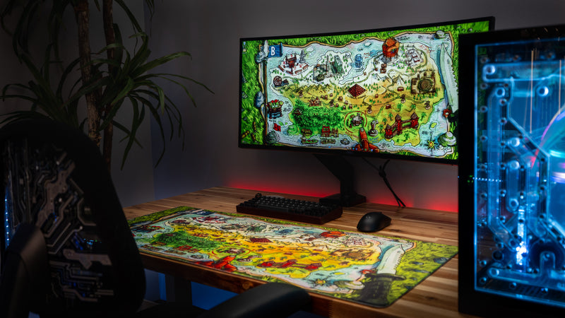 "Battle Plans" — Rust Deskmat