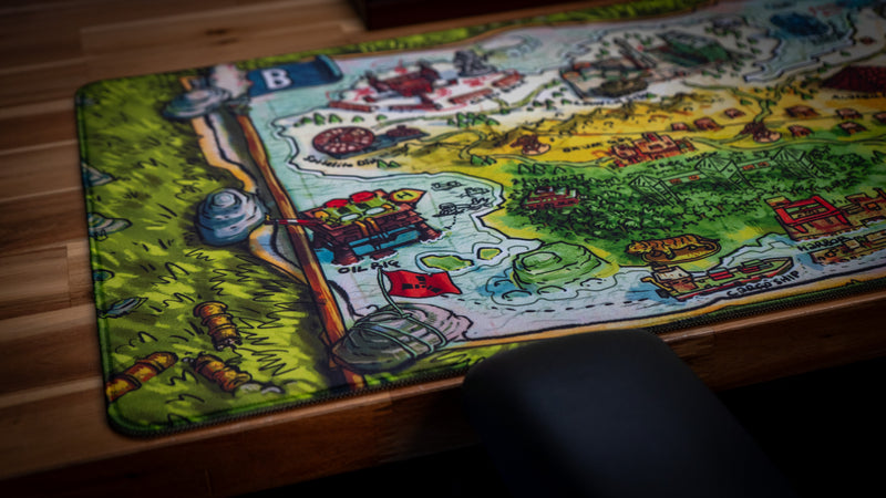 "Battle Plans" — Rust Deskmat