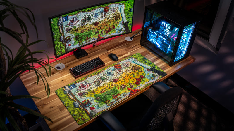 "Battle Plans" — Rust Deskmat