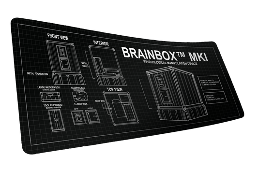 "BRAINBOX™ MK1" Rust XL gaming deskmat — Epic Desk