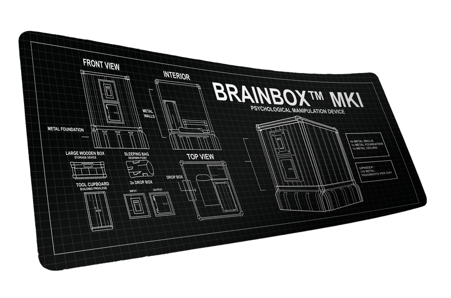 "BRAINBOX™ MK1" Rust XL gaming deskmat — Epic Desk