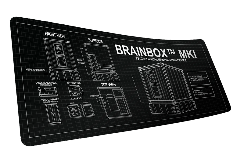 "BRAINBOX™ MK1" Rust XL gaming deskmat — Epic Desk