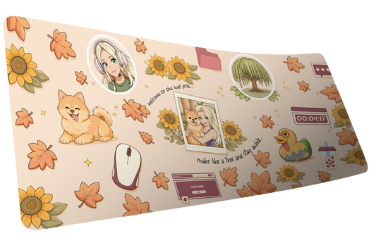 "Cozy Desk" Autumn XL gaming deskmat — Epic Desk