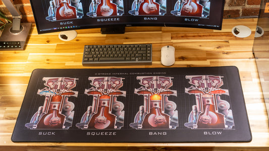 "The Four Strokes" Jamsi Online XL gaming deskmat — Epic Desk