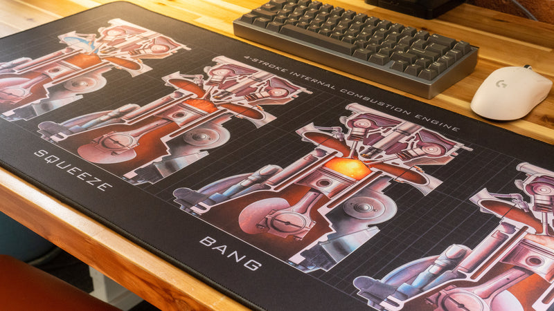 "The Four Strokes" — Jamsi Online Deskmat