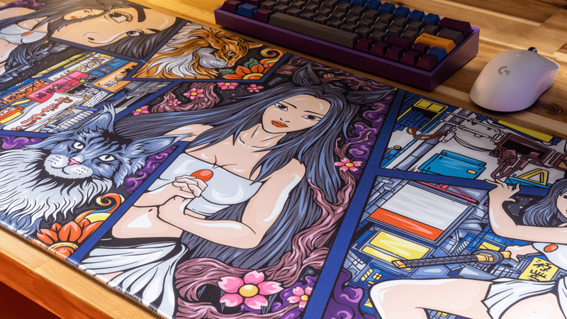 "Oyabun" — Meowko Deskmat