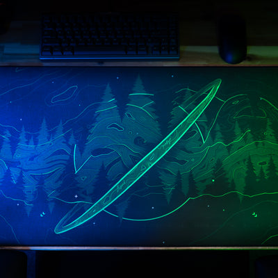 Dillon "Forest Frequency" XL Gaming Desk Mat – Limited Edition
