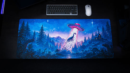 "Dino Abduction" — Keenling Deskmat