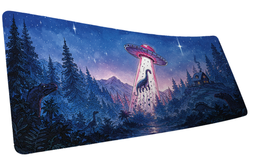 "Dino Abduction" — Keenling Deskmat