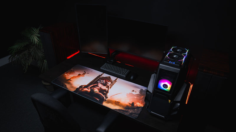 Epic Trolling "King Guppy's Throne" — Gaming Desk mat