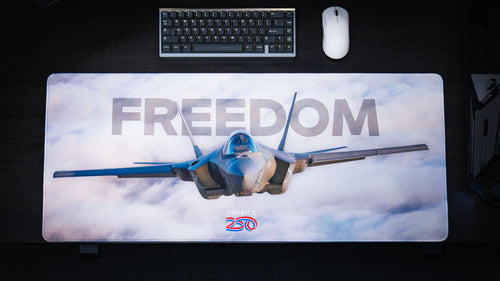 "Freedom in the Sky" — America 250 Deskmat