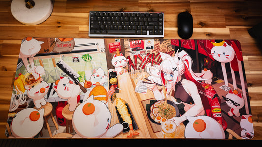 "WINTER 2025 RAMEN BAR" Renyan XL gaming deskmat — Epic Desk