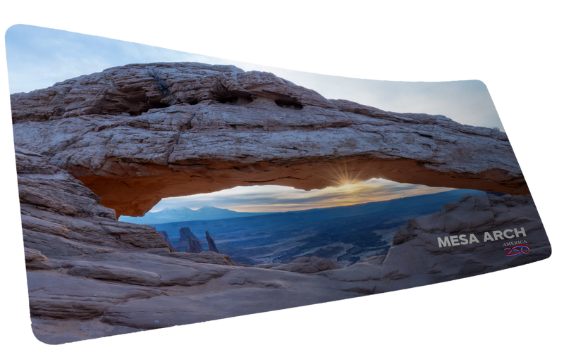 "Grand Mesa" America 250 XL gaming deskmat — Epic Desk