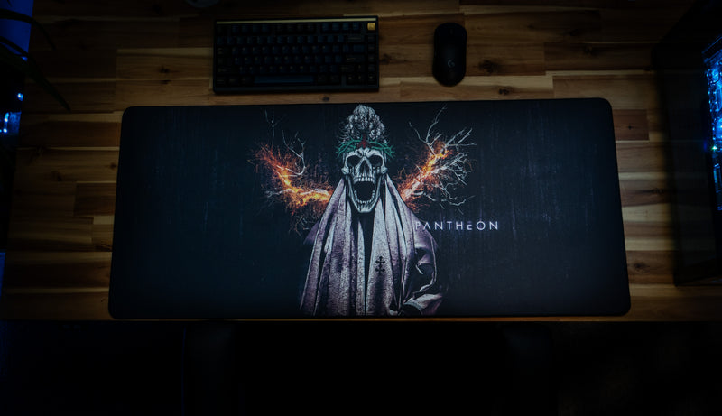 "Ancient King" Pantheon Mythology XL gaming deskmat — Epic Desk