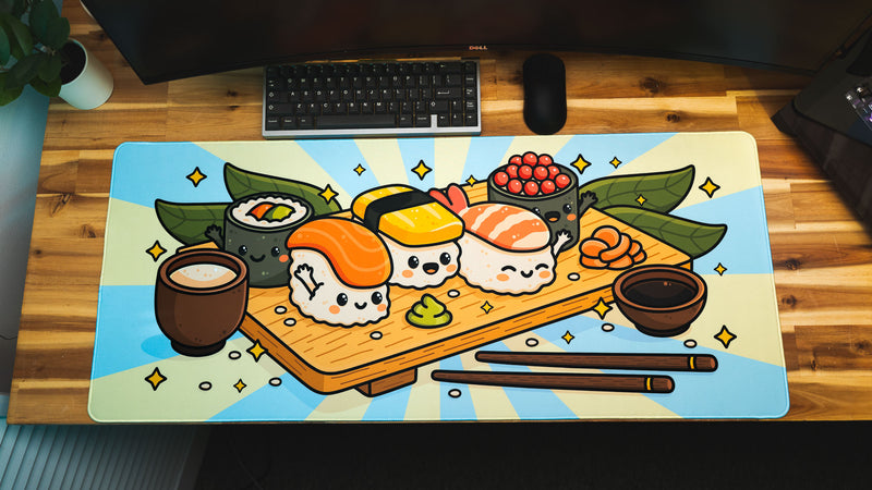 "Roll Call: Sky" Desk Mat / Kawaii Gaming Mouse Pad