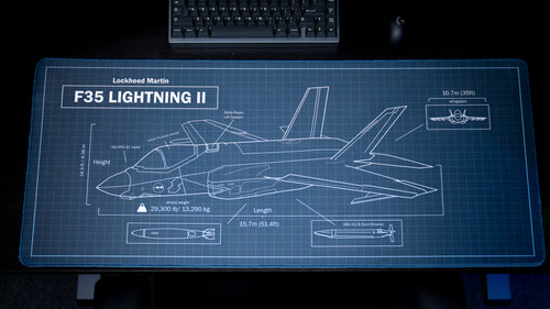 "F-35 Schematic" — Jimarkus Deskmat